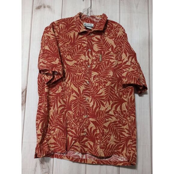 Columbia Shirt Men's‎ Large Hawaiian Button Front - Picture 1 of 7
